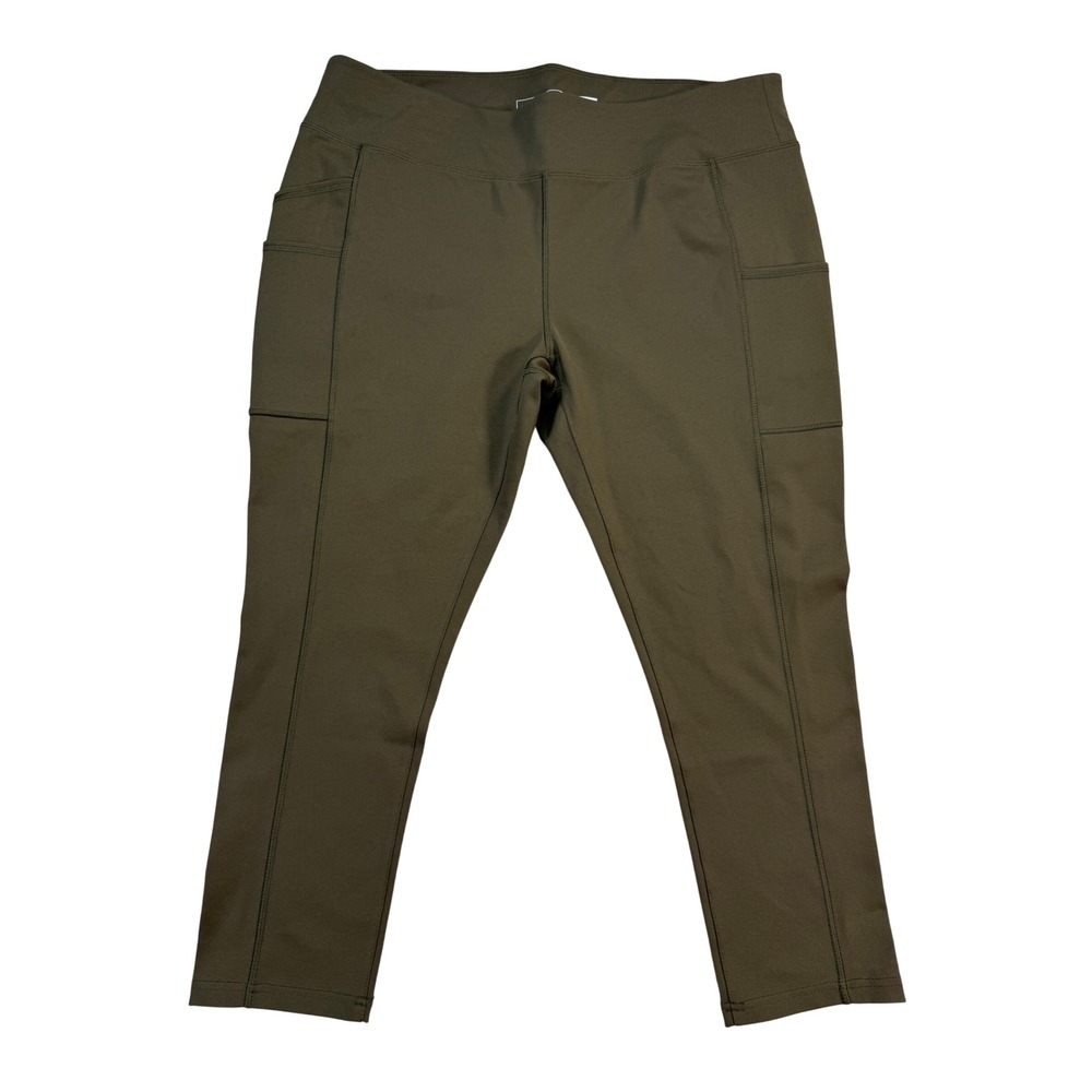 Carhartt Leggings Womens XL Olive Green New Force Lightweight Ankle BN5321-W